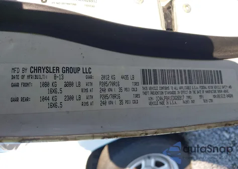 2014 Jeep Patriot Sport из США, поврежденный, VIN 1C4NJPBA1ED626917